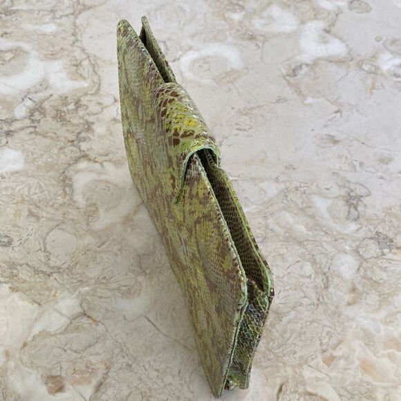 Maurizio Taiuti Italy Snakeskin Leather Clutch Bag - Picture 6 of 12